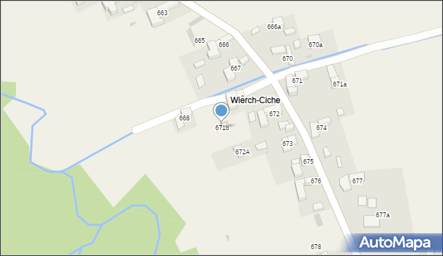 Ciche, Ciche, 671b, mapa Ciche