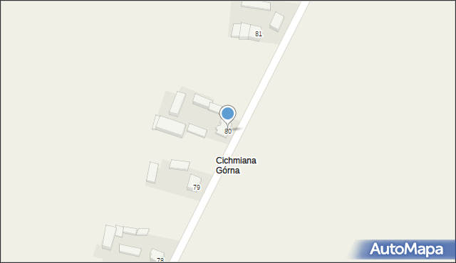 Cichmiana, Cichmiana, 80, mapa Cichmiana