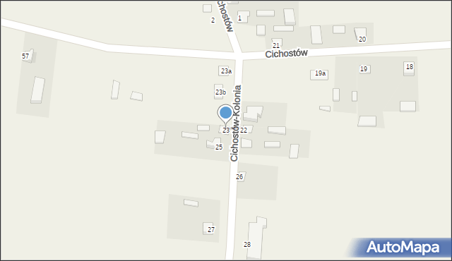 Cichostów-Kolonia, Cichostów-Kolonia, 23, mapa Cichostów-Kolonia