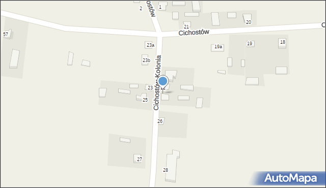 Cichostów-Kolonia, Cichostów-Kolonia, 24, mapa Cichostów-Kolonia