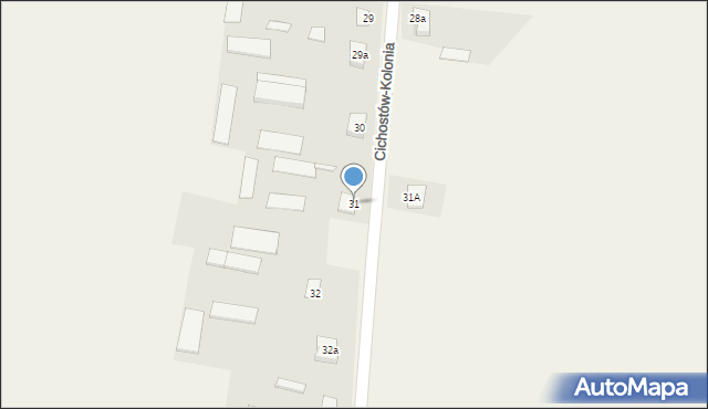 Cichostów-Kolonia, Cichostów-Kolonia, 31, mapa Cichostów-Kolonia