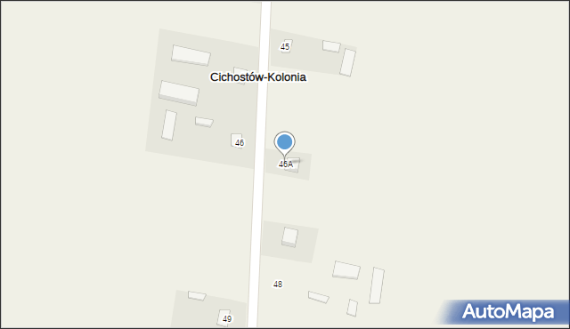 Cichostów-Kolonia, Cichostów-Kolonia, 46A, mapa Cichostów-Kolonia