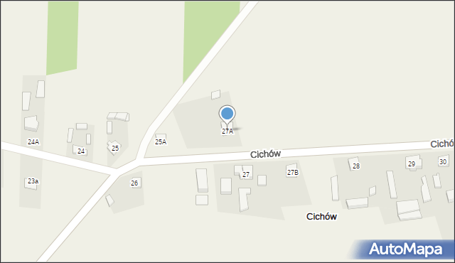 Cichów, Cichów, 27A, mapa Cichów