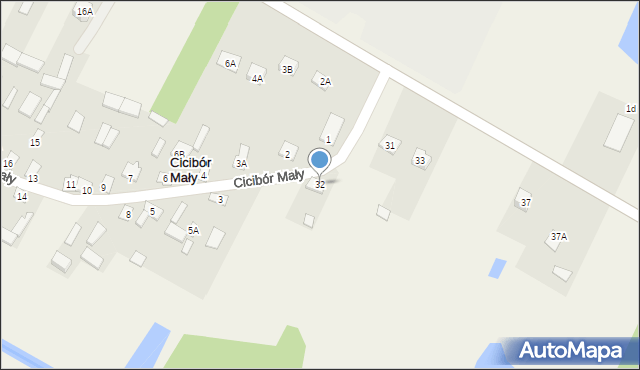 Cicibór Mały, Cicibór Mały, 32, mapa Cicibór Mały