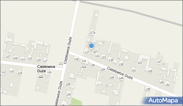 Ciebłowice Duże, Ciebłowice Duże, 129, mapa Ciebłowice Duże