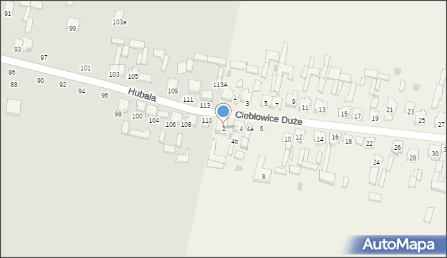 Ciebłowice Duże, Ciebłowice Duże, 2, mapa Ciebłowice Duże