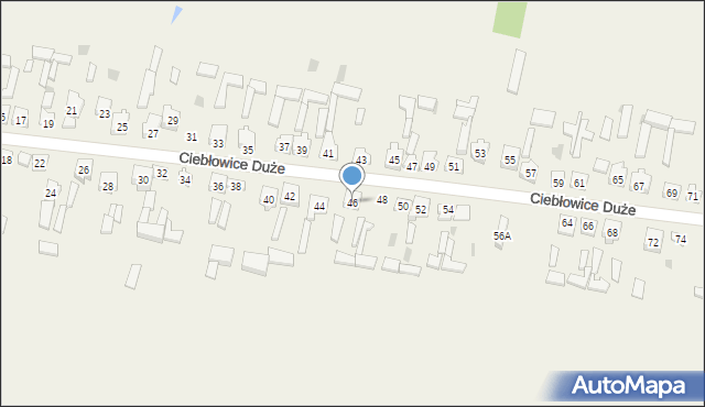 Ciebłowice Duże, Ciebłowice Duże, 46, mapa Ciebłowice Duże