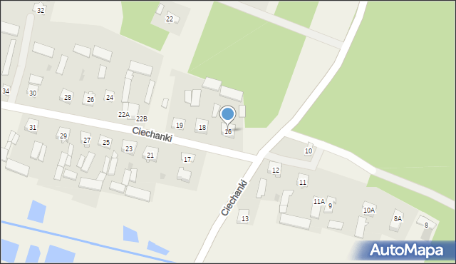 Ciechanki, Ciechanki, 16, mapa Ciechanki