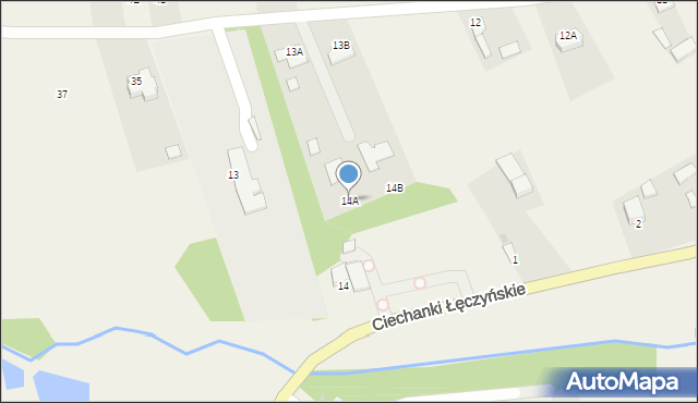 Ciechanki Łęczyńskie, Ciechanki Łęczyńskie, 14A, mapa Ciechanki Łęczyńskie