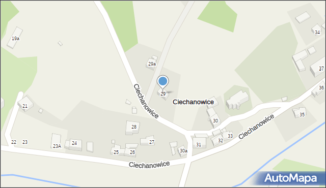 Ciechanowice, Ciechanowice, 29, mapa Ciechanowice