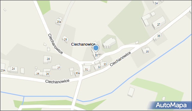 Ciechanowice, Ciechanowice, 30, mapa Ciechanowice