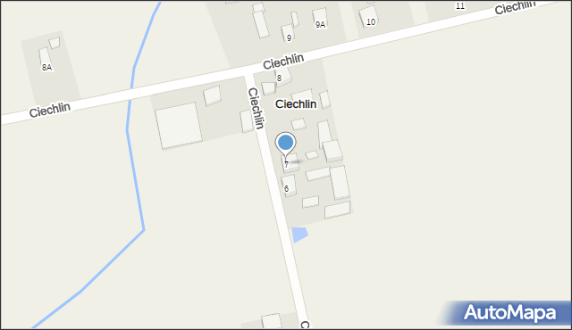 Ciechlin, Ciechlin, 7, mapa Ciechlin
