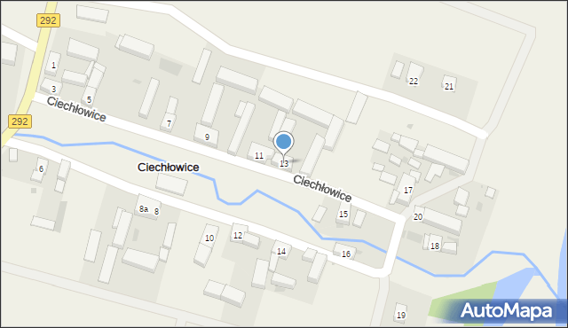 Ciechłowice, Ciechłowice, 13, mapa Ciechłowice