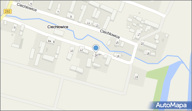 Ciechłowice, Ciechłowice, 14, mapa Ciechłowice