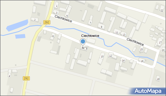 Ciechłowice, Ciechłowice, 8a, mapa Ciechłowice
