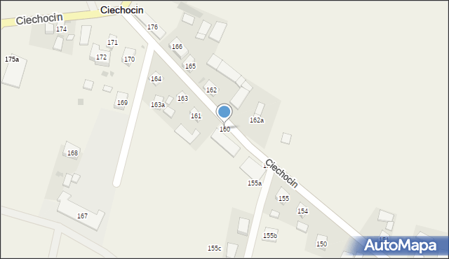 Ciechocin, Ciechocin, 160, mapa Ciechocin