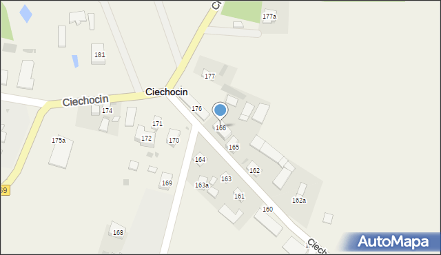 Ciechocin, Ciechocin, 166, mapa Ciechocin