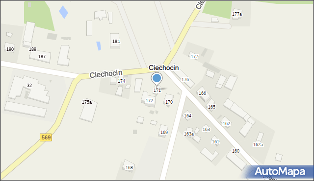 Ciechocin, Ciechocin, 171, mapa Ciechocin