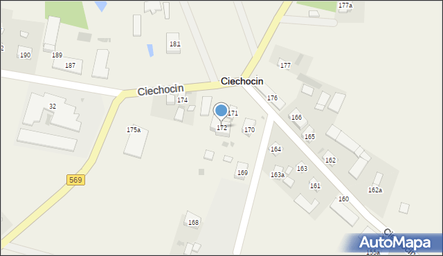 Ciechocin, Ciechocin, 172, mapa Ciechocin