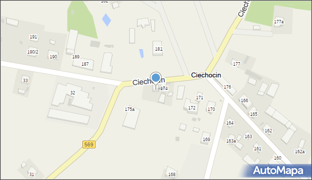 Ciechocin, Ciechocin, 175, mapa Ciechocin
