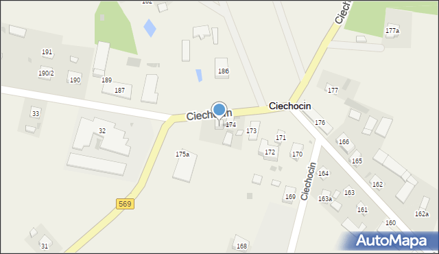 Ciechocin, Ciechocin, 175, mapa Ciechocin