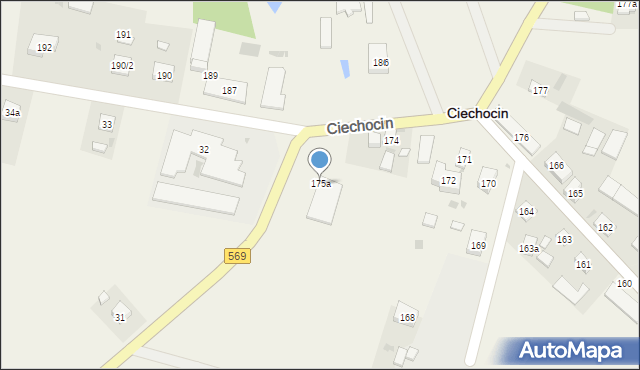 Ciechocin, Ciechocin, 175a, mapa Ciechocin