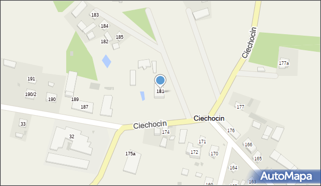 Ciechocin, Ciechocin, 186, mapa Ciechocin
