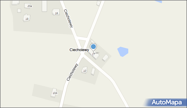 Ciecholewy, Ciecholewy, 17, mapa Ciecholewy