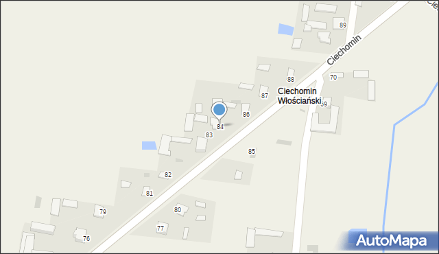 Ciechomin, Ciechomin, 84, mapa Ciechomin