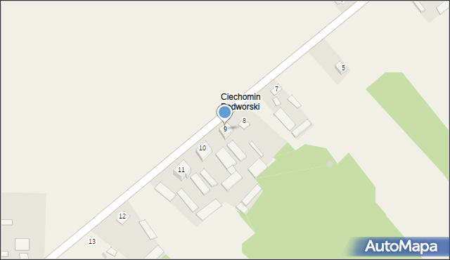 Ciechomin, Ciechomin, 9, mapa Ciechomin