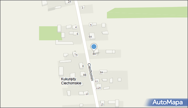 Ciechomin, Ciechomin, 8A, mapa Ciechomin