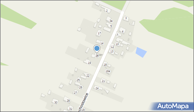 Ciechostowice, Ciechostowice, 16, mapa Ciechostowice