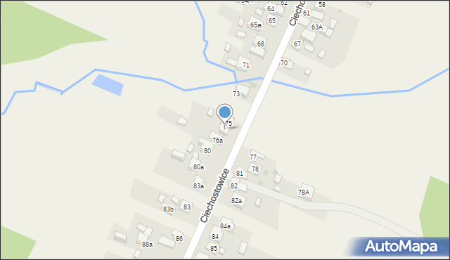 Ciechostowice, Ciechostowice, 76, mapa Ciechostowice