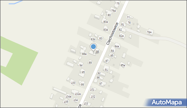 Ciechostowice, Ciechostowice, 88, mapa Ciechostowice