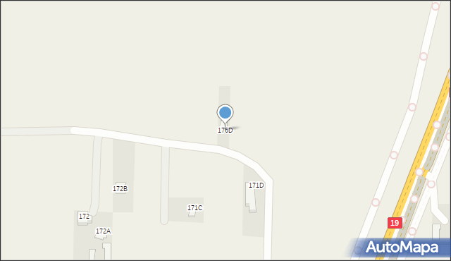 Ciecierzyn, Ciecierzyn, 176D, mapa Ciecierzyn