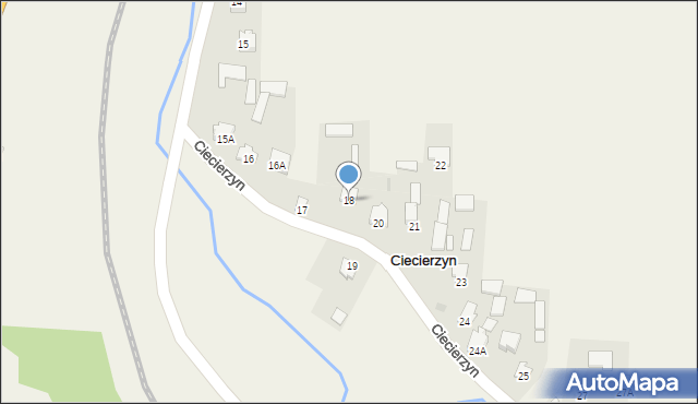 Ciecierzyn, Ciecierzyn, 18, mapa Ciecierzyn