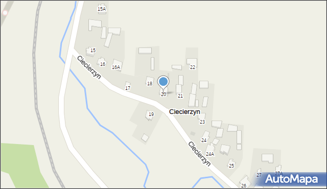 Ciecierzyn, Ciecierzyn, 20, mapa Ciecierzyn