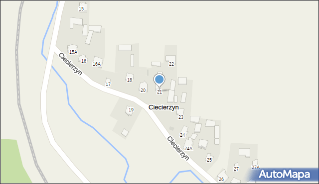 Ciecierzyn, Ciecierzyn, 21, mapa Ciecierzyn