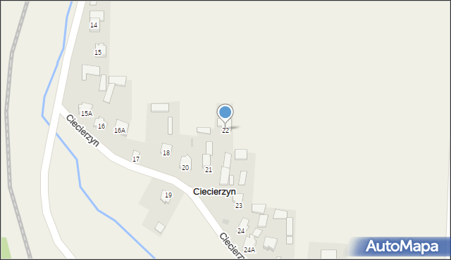 Ciecierzyn, Ciecierzyn, 22, mapa Ciecierzyn