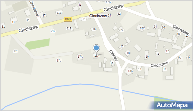 Cieciszew, Cieciszew, 15A, mapa Cieciszew