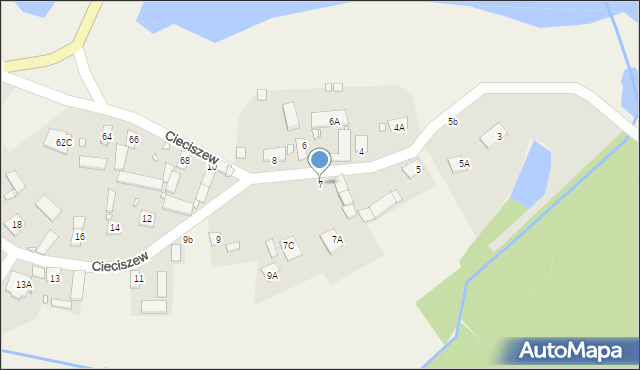 Cieciszew, Cieciszew, 7, mapa Cieciszew