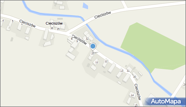 Cieciszów, Cieciszów, 10, mapa Cieciszów