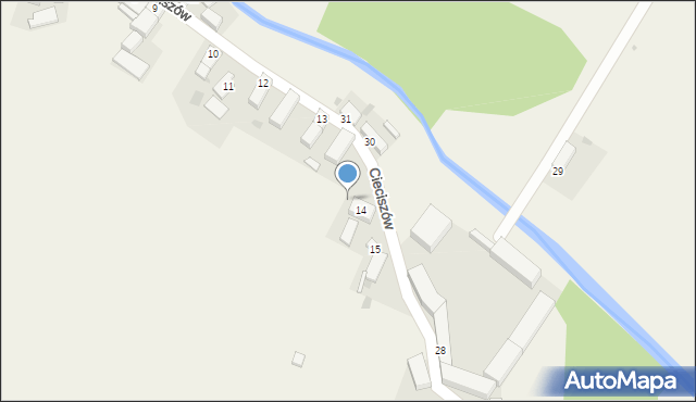 Cieciszów, Cieciszów, 14A, mapa Cieciszów
