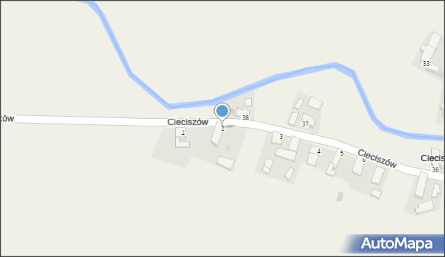 Cieciszów, Cieciszów, 2, mapa Cieciszów