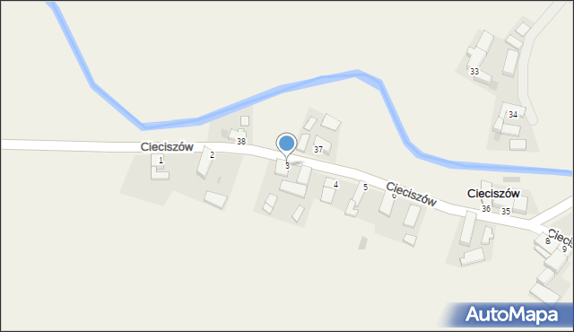 Cieciszów, Cieciszów, 3, mapa Cieciszów