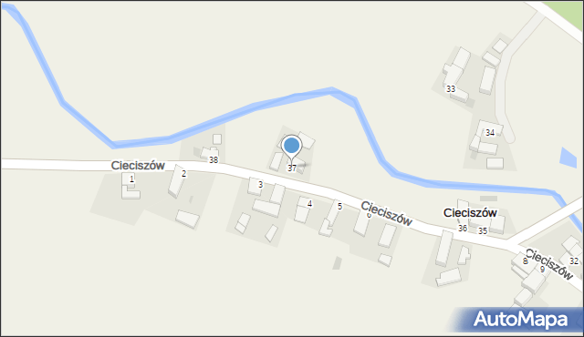 Cieciszów, Cieciszów, 37, mapa Cieciszów