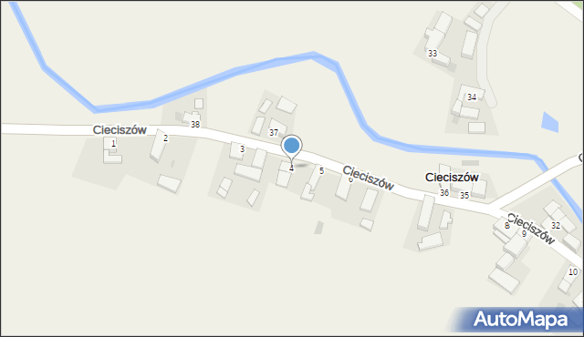 Cieciszów, Cieciszów, 4, mapa Cieciszów