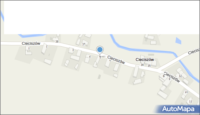 Cieciszów, Cieciszów, 5, mapa Cieciszów