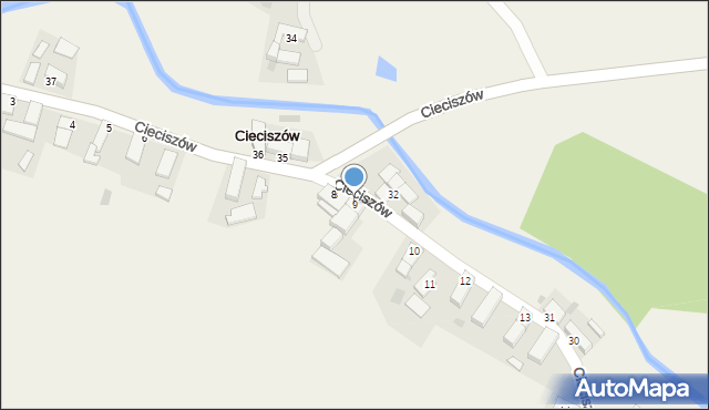 Cieciszów, Cieciszów, 9, mapa Cieciszów