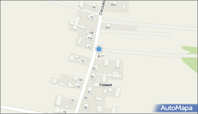 Cieciułów, Cieciułów, 61, mapa Cieciułów